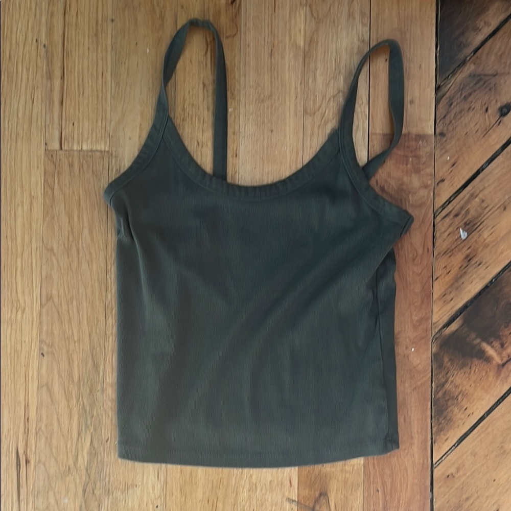 Wild Fable Green Camisole Crop Top Sleeveless